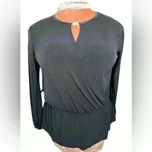 Ellen Tracy Black Blouse (H9)